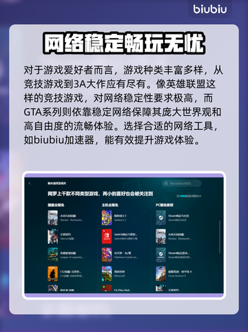 免费游戏加速器推荐，玩转全球游戏⚡不卡顿！截图2