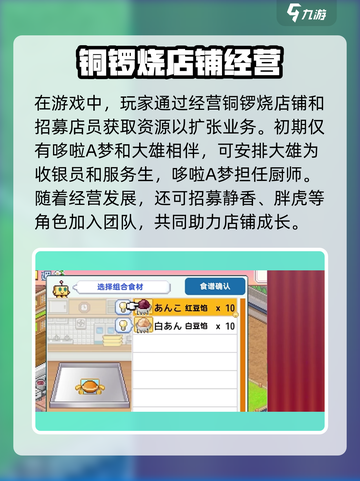 哆啦a梦的铜锣烧店物语淀场氏怎么玩介绍截图2