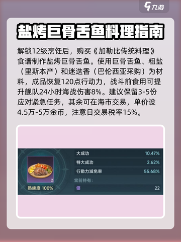 大航海时代传说巨骨舌鱼有什么用介绍截图4