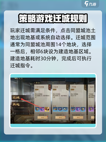 三国谋定天下🔥迁城条件曝光，冷却时间竟如此！截图4