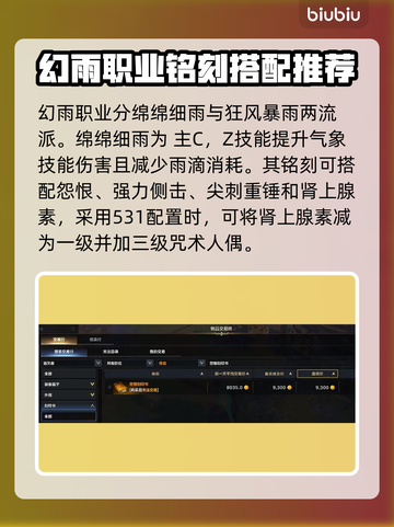 命运方舟✨幻雨刻印属性搭配推荐来啦！截图3