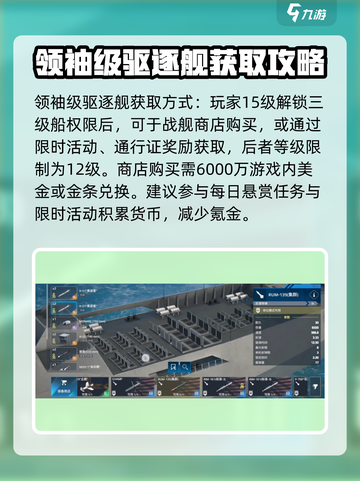 现代战舰🔥领袖级驱逐舰获取攻略⚡截图3