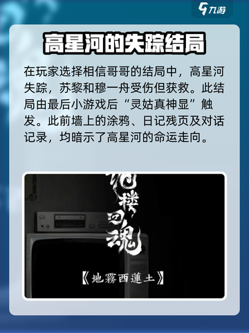 诡楼回魂高星河去哪了介绍截图4
