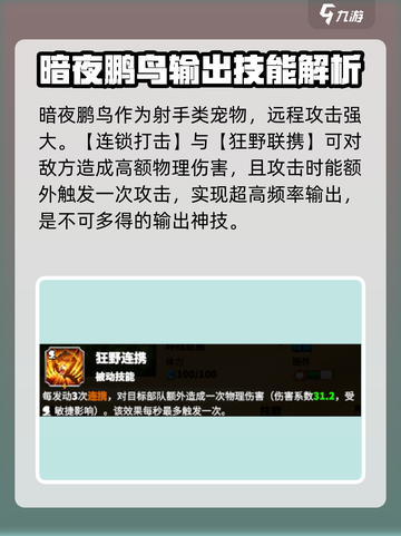 万龙觉醒暗夜鹏鸟怎么样介绍截图2