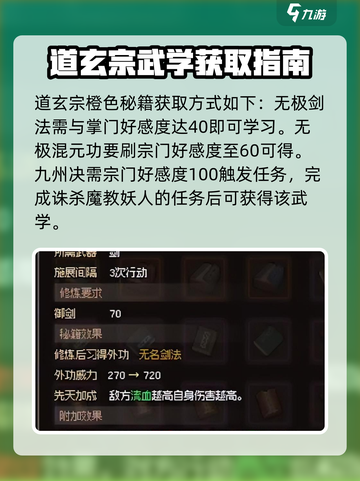 大侠立志传🔥橙色秘籍获取方法大全！💡截图3