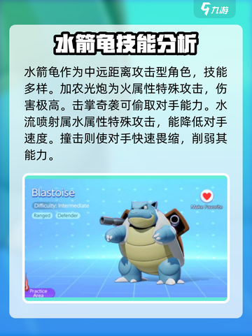 宝可梦大集结水箭龟技能是什么介绍截图2