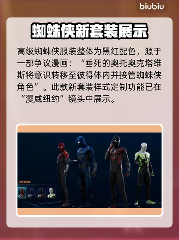 漫威蜘蛛侠2🎮战衣大揭秘🔥截图5