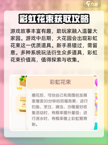 心动小镇彩虹花束有什么用介绍截图2