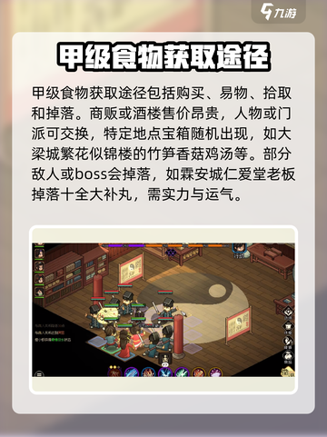 大侠立志传甲级食物攻略介绍截图4