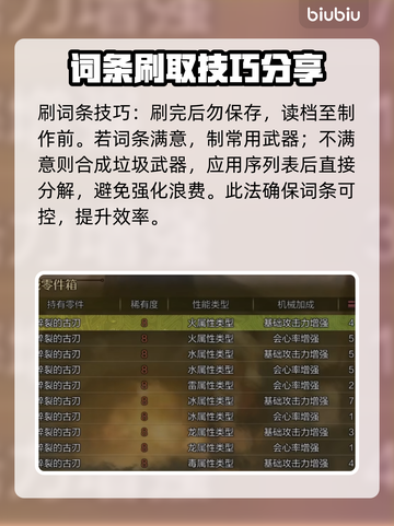怪物猎人荒野🔥机械武器词条刷法大公开！截图4