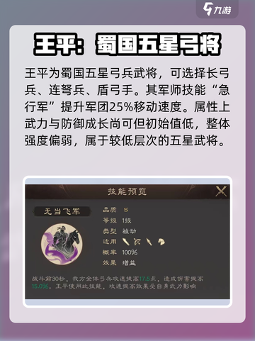 三国群英传鸿鹄霸业王平怎么玩介绍截图2