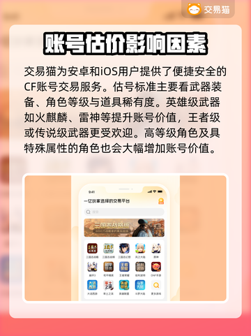 CF游戏账号估值大揭秘！🔥快来了解估号标准✨截图2