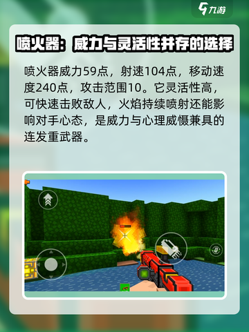 像素射击喷火器🔥，游戏名《堡垒之夜》必备神器测评！截图2