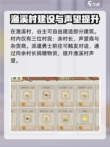 桃源记2渔溪村怎么玩介绍截图3