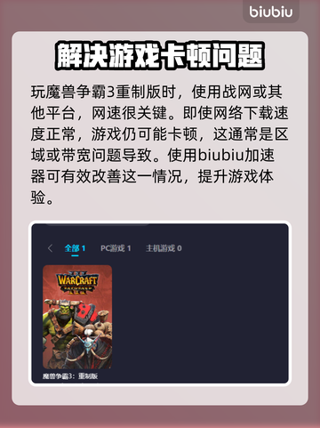 魔兽争霸3重制版卡顿🔥加速器推荐⚡截图3