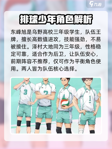 排球少年手游🔥角色强度排行，最强角色等你来战！截图4