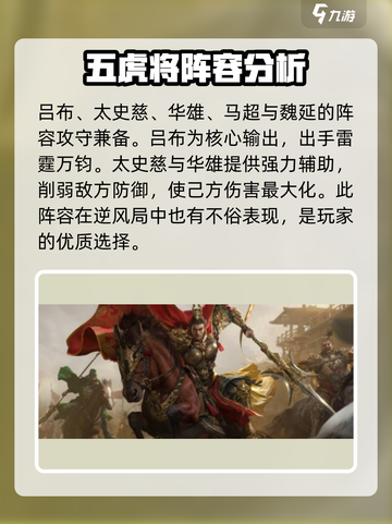 三国群英传鸿鹄霸业武将搭配攻略介绍截图4