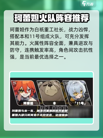 绝区零珂蕾妲配队怎么选介绍截图2