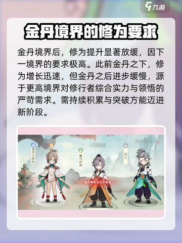 ​掌门下山金丹境界怎么提升介绍截图2