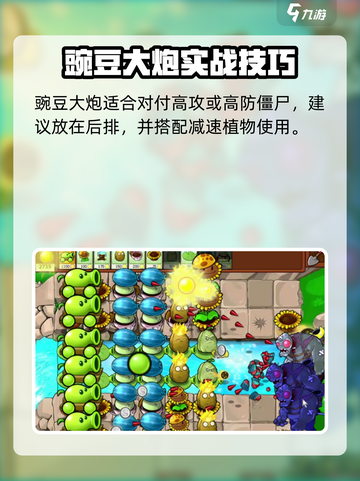 《植物大战僵尸》杂交版豌豆大炮💥超实用攻略！截图3