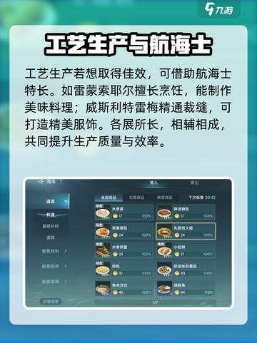 大航海时代传说工艺系统分享介绍截图3