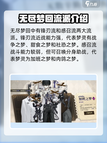 无尽梦回梦游流派有哪些介绍截图3