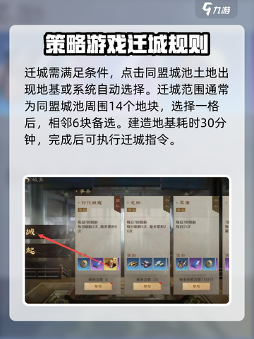 三国谋定天下🔥迁城冷却与条件全解析！截图4