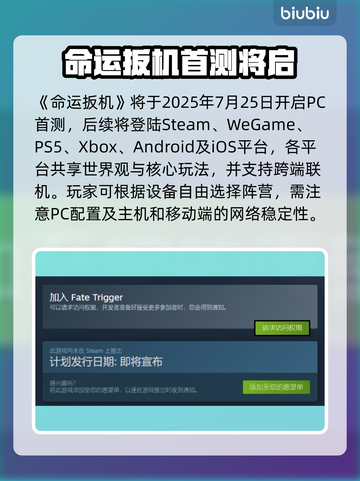🔥《命运扳机》全平台上线，速看首发阵容！🎮💥截图2