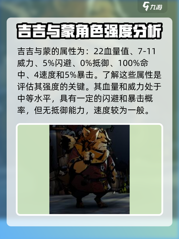 🔥安尼姆的无尽旅途：吉吉与蒙强度大揭秘！💥截图2