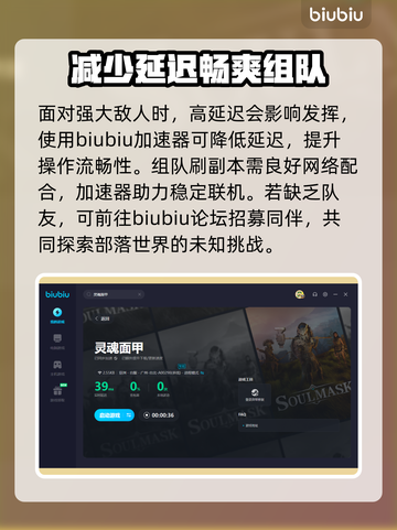 灵魂面甲卡顿🔥用这款加速器流畅玩🎉截图4