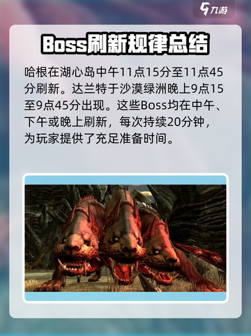 龙之谷世界boss时间表一览介绍截图3