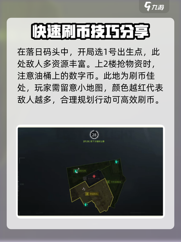萤火突击🔥落日码头超全刷币点位大曝光！截图2
