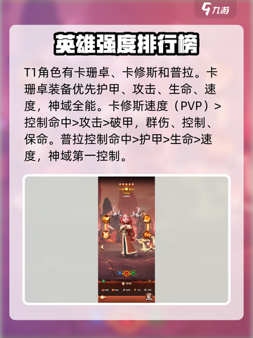 神域奇兵远征英雄强度排行榜介绍截图2