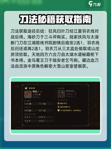 大江湖之苍龙与白鸟功法获取攻略介绍截图3