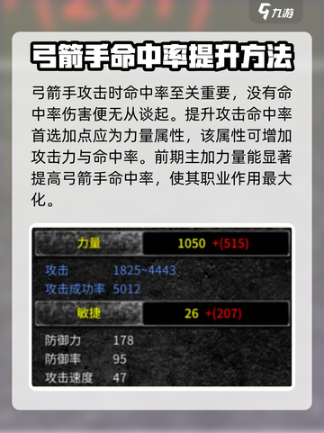 神兵奇迹弓箭手加点攻略介绍截图2