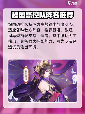 将灵说魏国怒控队推荐什么武将介绍截图2