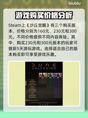 《沙丘觉醒》发售价格曝光，多平台任你选！🔥🎮截图2