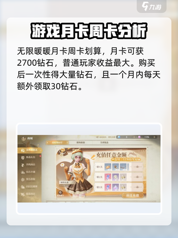 无限暖暖月卡周卡怎么选介绍截图2