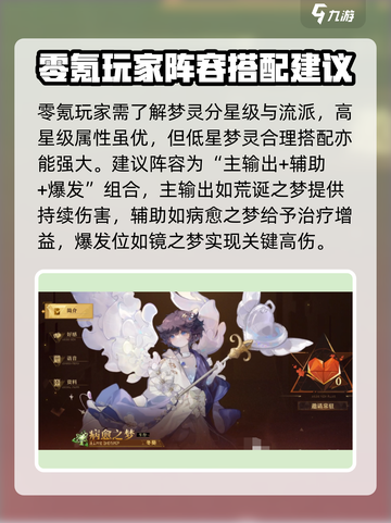 无尽梦回零氪阵容搭配介绍截图2