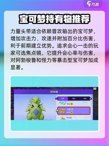 宝可梦大集结持有物介绍介绍截图3