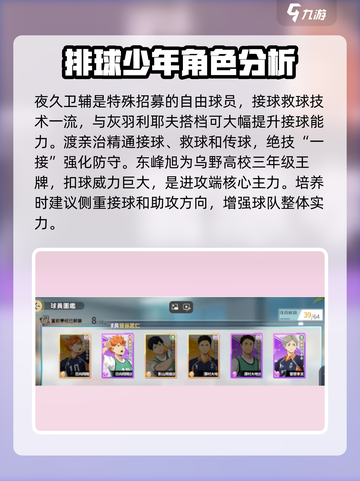 排球少年手游角色强度排行介绍截图3