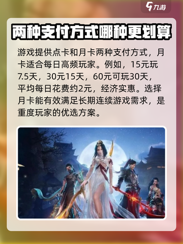 剑网3无界点卡还是月卡介绍截图2