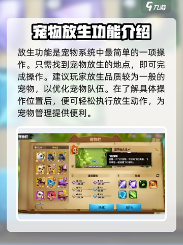 万龙觉醒💥宠物放生技巧🔥宠物栏管理秘籍✨截图3