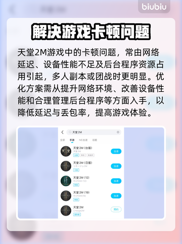 天堂2M卡顿？这些解决方法让你流畅玩耍！🔥🎮截图2