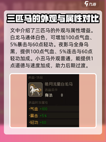 大江湖之苍龙与白鸟李大路的马介绍介绍截图2