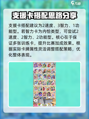 闪耀优俊少女竞技场支援卡怎么配介绍截图2