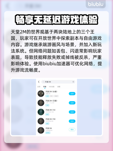 天堂2M延迟丢包？这些解决办法让你畅爽游戏🔥🎮截图2