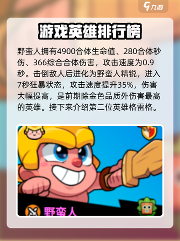 爆裂小队🔥国服排行榜&热门英雄介绍💥截图2