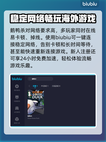 鹅鸭杀🔥加速器推荐，玩鹅鸭杀必看！🚀截图3