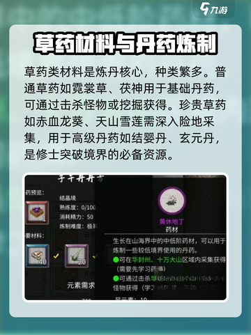 鬼谷八荒材料全攻略💎手游党必看！截图2